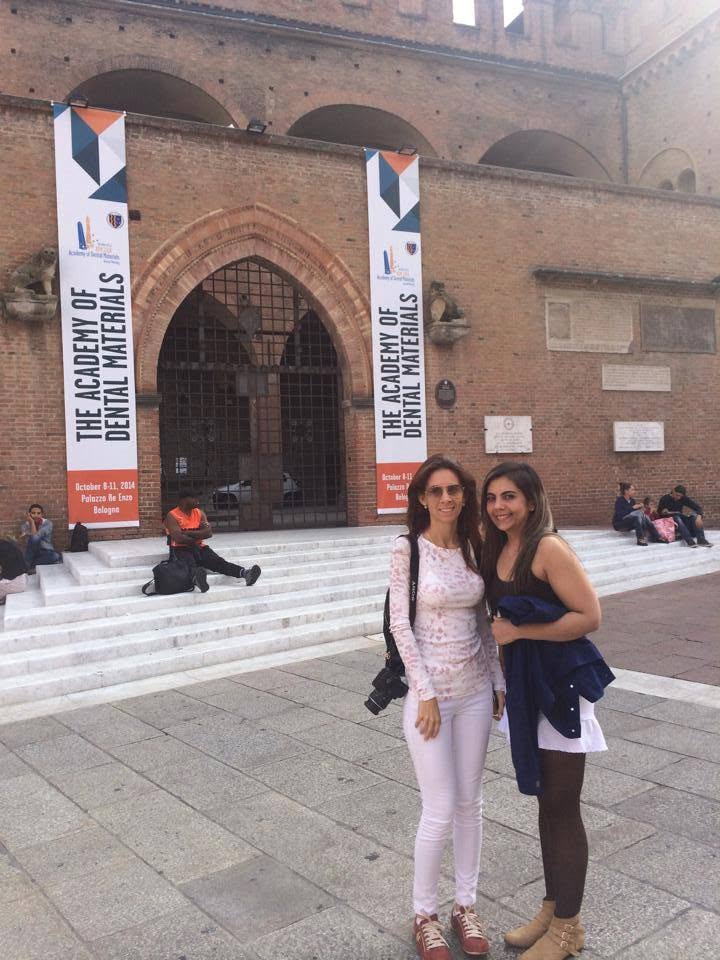 Bianca Vasconcellos no Congresso em Bologna